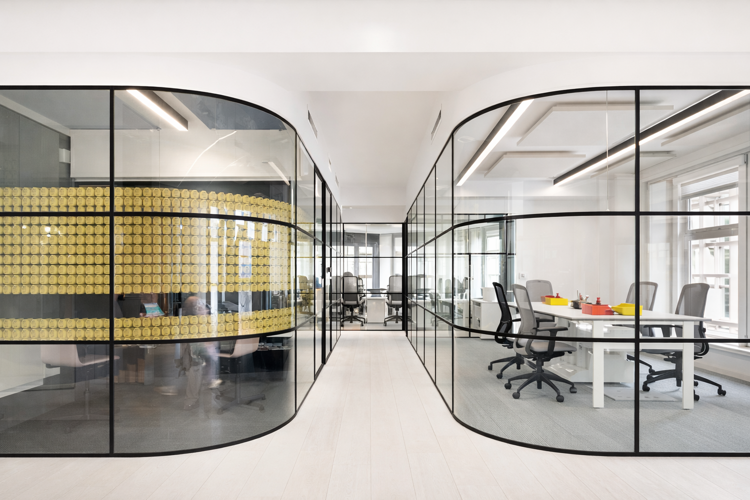Office hallway pods